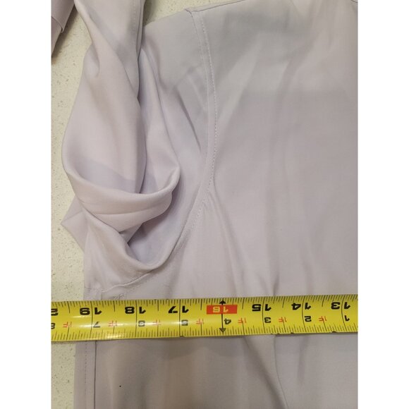 rag & bone Light Purple Victor Silk Long Sleeve Blouse Shirt Satin Cuff Hi Lo Xs - Picture 7 of 8